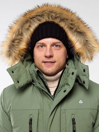 Зимняя мужская мембранная куртка Арктика, цвет олива
