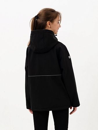 Демисезонная детская мембранная куртка 243326, цвет черный