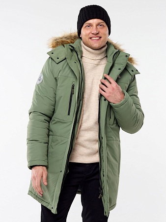 Зимняя мужская мембранная куртка Арктика, цвет олива