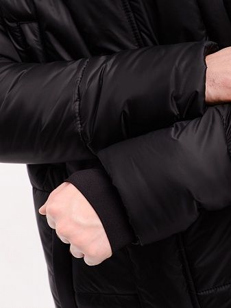 Зимнее мужское пальто Торнадо, цвет черный 
