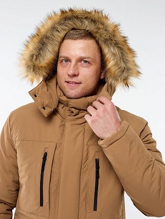 Зимняя мужская мембранная куртка Арктика, цвет охра