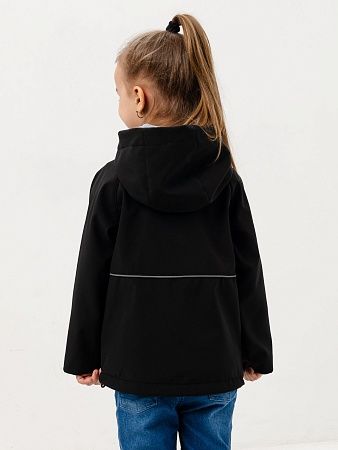 Демисезонная детская мембранная куртка 243326, цвет черный